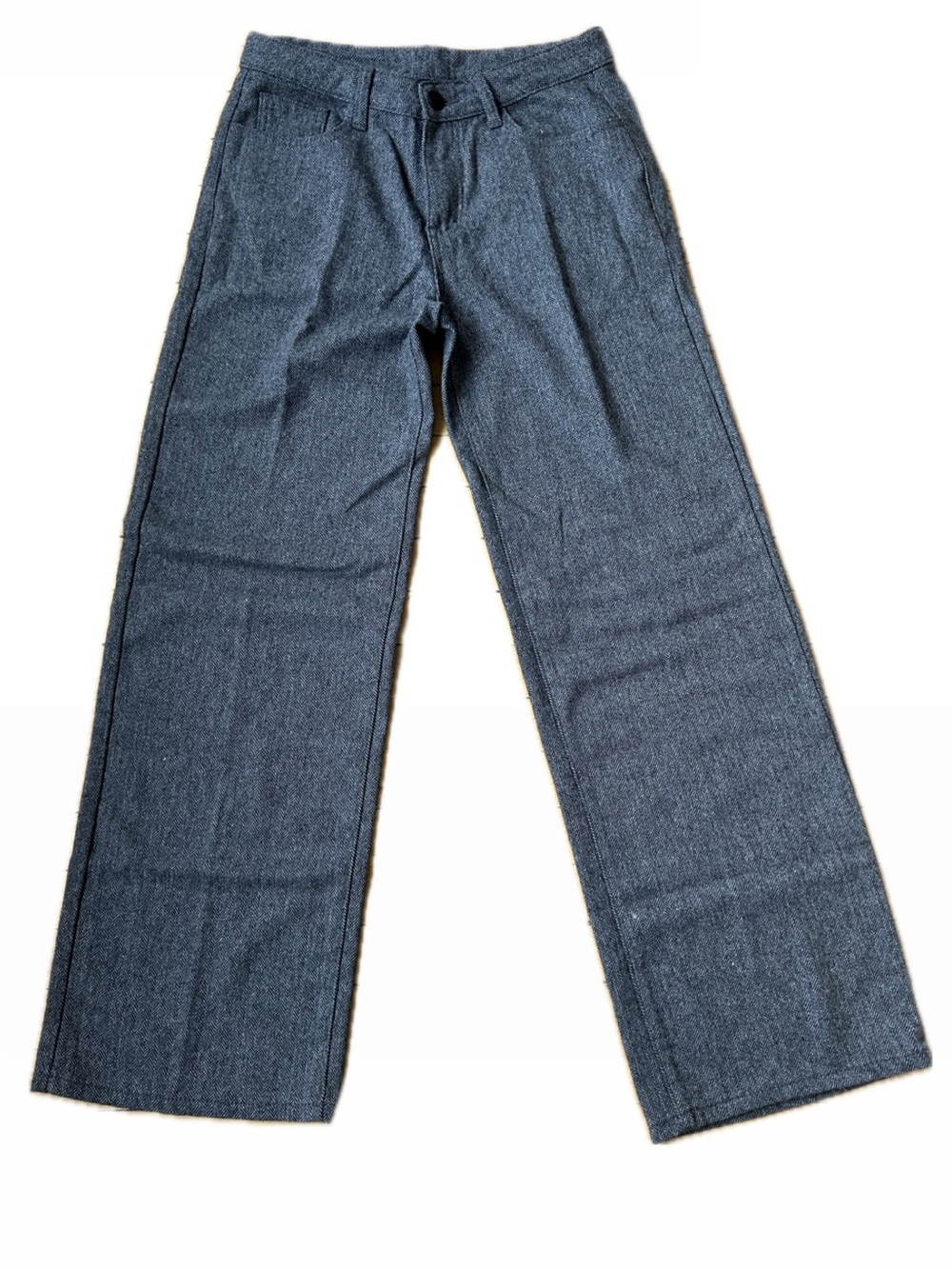 Brandy Melville Wide Leg grey Herringbone Trousers.